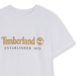 Timberland Παιδική Μπλούζα Κοντομάνικη για Αγόρι Λευκό T60968-10P-Λευκό - Image 2