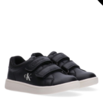 Calvin Klein Παιδικό Αθλητικό Παπούτσι Sneaker με Σκρατς για Αγόρι Μαύρο V1X9-83440-1355-999-BLACK