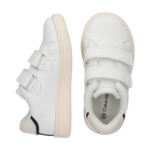 Calvin Klein Παιδικό Αθλητικό Παπούτσι Sneaker με Σκρατς για Κορίτσι Εκρού V1X9-83440-1355-Y631-WHITE-BLACK-MILK - Image 3