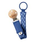 Bibs βρεφικό Κλιπ Πιπίλας Braided Cornflower/Dusty Blue για Αγόρι Μπλε 9401115