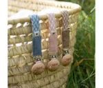 Bibs βρεφικό Κλιπ Πιπίλας Braided Blush/Ivory για Κορίτσι Ροζ 9401107 - Image 2