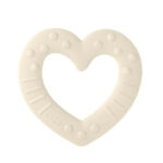 Bibs βρεφικό Μασητικό Baby Bitie Καρδιά Ivory για Αγόρι Λευκό 3100216