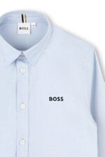 BOSS Παιδικό Πουκάμισο Μακρυμάνικο για Αγόρι Μπλε J52675-V60 - Image 3