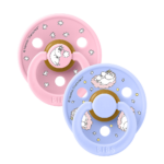 Bibs βρεφική Πιπίλα Colour x Moomin Dreaming Latex Baby Pink Mix Size 1 για Κορίτσι Ροζ 11033101