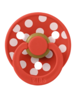 Bibs βρεφική Πιπίλα Studio Colour Polka Latex Blossom/Candy Apple Size 3 για Κορίτσι Ροζ 13034103 - Image 2