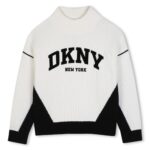 DKNY Παιδικό Πουλόβερ για Κορίτσι Μαύρο D62897-N50