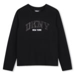 DKNY Παιδική Μπλούζα Μακρυμάνικη για Κορίτσι Μαύρο D62910-09B