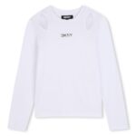 DKNY Παιδική Μπλούζα Μακρυμάνικη για Κορίτσι Λευκό D62918-10P