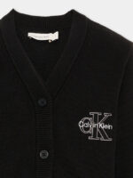 Calvin Klein Παιδική Ζακέτα κολεγιακού τύπου με λογότυπο για Αγόρι Μαύρο LVCKTJF03B-BEH-Pvh-Black - Image 3