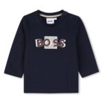 BOSS Παιδική Μπλούζα Μακρυμάνικη για Αγόρι Μπλε J53498-849