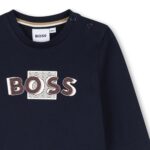 BOSS Παιδική Μπλούζα Μακρυμάνικη για Αγόρι Μπλε J53498-849 - Image 3