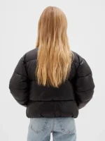 Calvin Klein Παιδικό Κοντό γυαλιστερό φουσκωτό μπουφάν για Κορίτσι Μαύρο LVCKTJM01G-BEH-Pvh-Black - Image 4