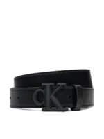 Calvin Klein Παιδική Ζώνη με αγκράφα Ck για Κορίτσι Μαύρο IU0IU00655-BEH-Ck-Black