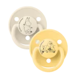 Bibs βρεφική Πιπίλα De Lux x Moomins Moomintroll Silicone Ivory/Pale Butter One Size για Αγόρι Κίτρινο 15038101