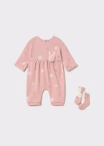 Mayoral Newborn Βρεφικό Φορμάκι για Κορίτσι Ροζ 16-02755-077