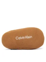 Calvin Klein Βρεφικό Αθλητικό Παπούτσι Sneaker με Σκρατς για Αγόρι Μαύρο V0B9-83438-1976-Y746-TAUPE-OFF-WHITE-BLACK - Image 3