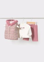 Mayoral Newborn Βρεφικό Σετ Φόρμα για Κορίτσι Ροζ 16-02686-025