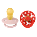 Bibs βρεφική Πιπίλα Studio Colour Polka Latex Blossom/Candy Apple Size 3 για Κορίτσι Ροζ 13034103