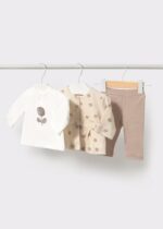 Mayoral Newborn Βρεφικό Σετ για Κορίτσι Καφέ 16-02772-093