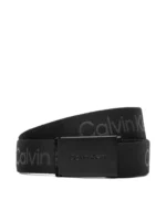 Calvin Klein Παιδική Παιδική υφασμάτινη ζώνη Ck για Αγόρι Μαύρο IU0IU00667-BEH-Ck-Black