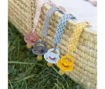 Bibs βρεφικό Κλιπ Πιπίλας Braided Blush/Ivory για Κορίτσι Ροζ 9401107 - Image 4