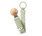 Bibs βρεφικό Κλιπ Πιπίλας Braided Sage/Ivory για Αγόρι Πράσινο 9401104