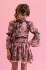 Alice Παιδικό Σετ Πουκάμισο με Φούστα Floral για Κορίτσι Φλοράλ WS26-A18121-03 - Image 3