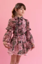 Alice Παιδικό Σετ Πουκάμισο με Φούστα Floral για Κορίτσι Φλοράλ WS26-A18121-03 - Image 6