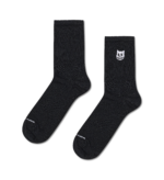 Happy Socks Ενηλίκων Cat Skull Sneaker Sock για Αγόρι Μαύρες P006015