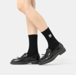 Happy Socks Ενηλίκων Cat Skull Sneaker Sock για Αγόρι Μαύρες P006015 - Image 3