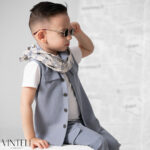 Vinteli Βαπτιστικό Σετ για Αγόρι Γκρι PRM5524