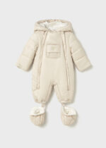 Mayoral Newborn Βρεφική Φόρμα Εξόδου για Αγόρι Μπεζ 16-02652-040