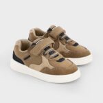 Mayoral Βρεφικά Παπούτσια Sneakers για Αγόρι Μπεζ Καφέ Ροζ 16-42710-077